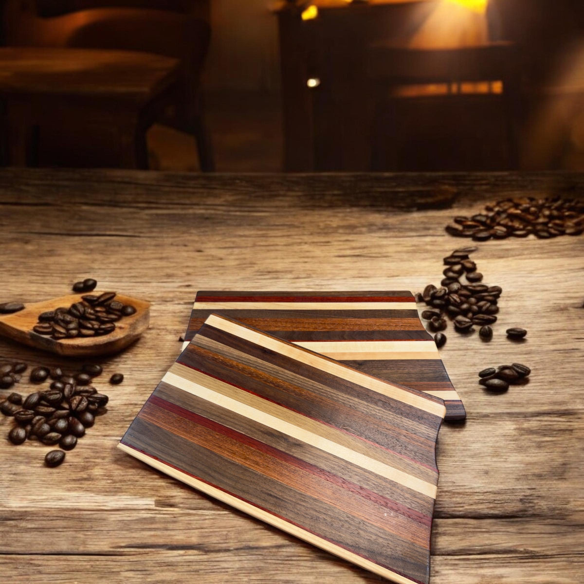 Custom USA State Outline Solid Hardwood Cutting Board