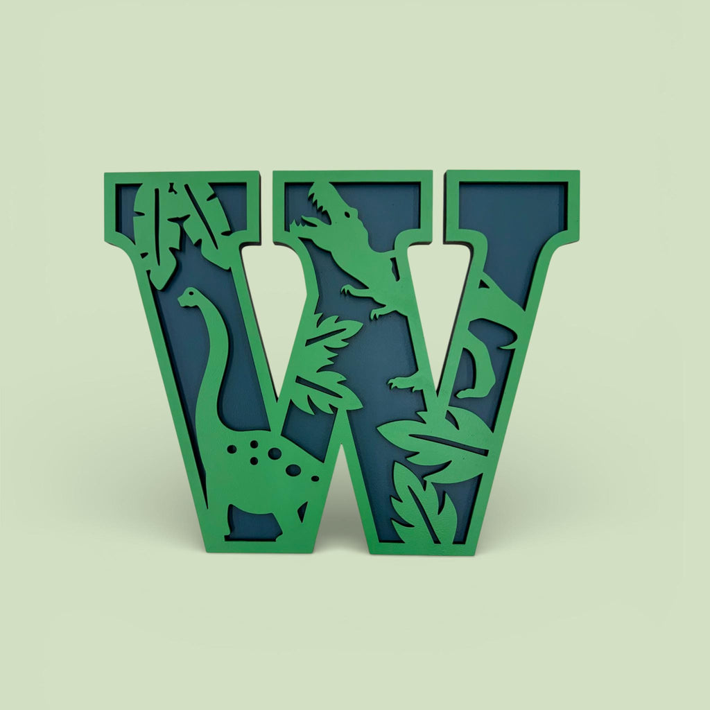 Wooden Dinosaur Alphabet Letters