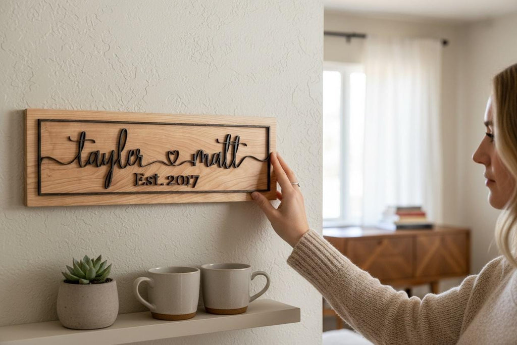 Custom Personalized Love Couples Name Sign