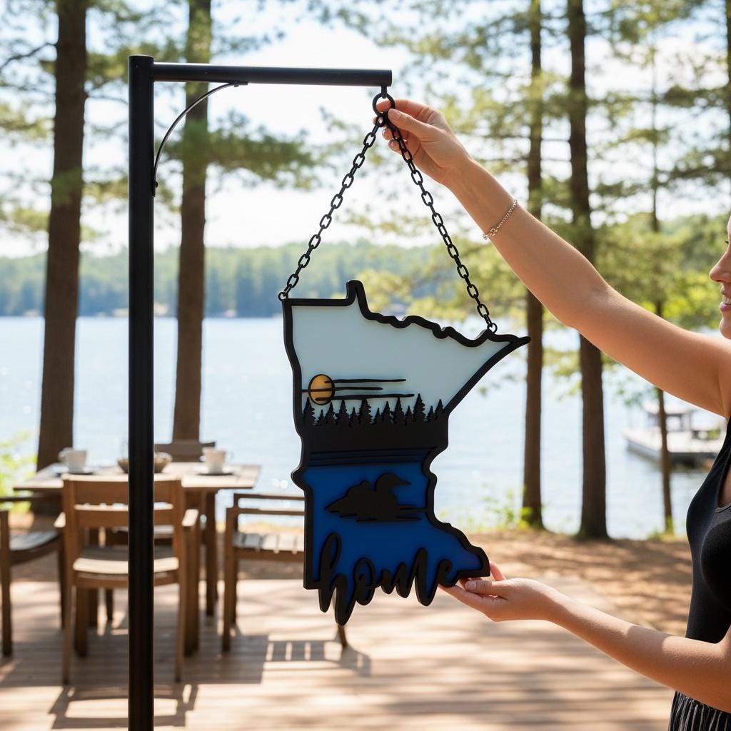 Minnesota Loon Home Sign