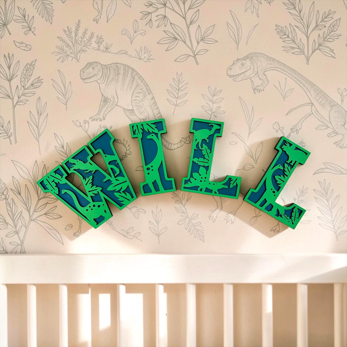 Wooden Dinosaur Alphabet Letters