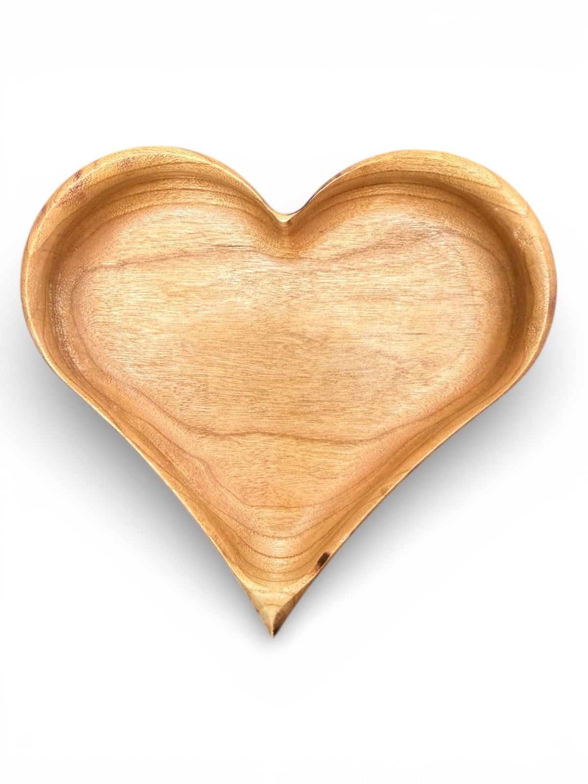 Solid Cherry Wood Heart Jewelry or Catch All Tray