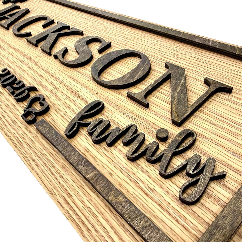 Custom Personalized Family Name Sign