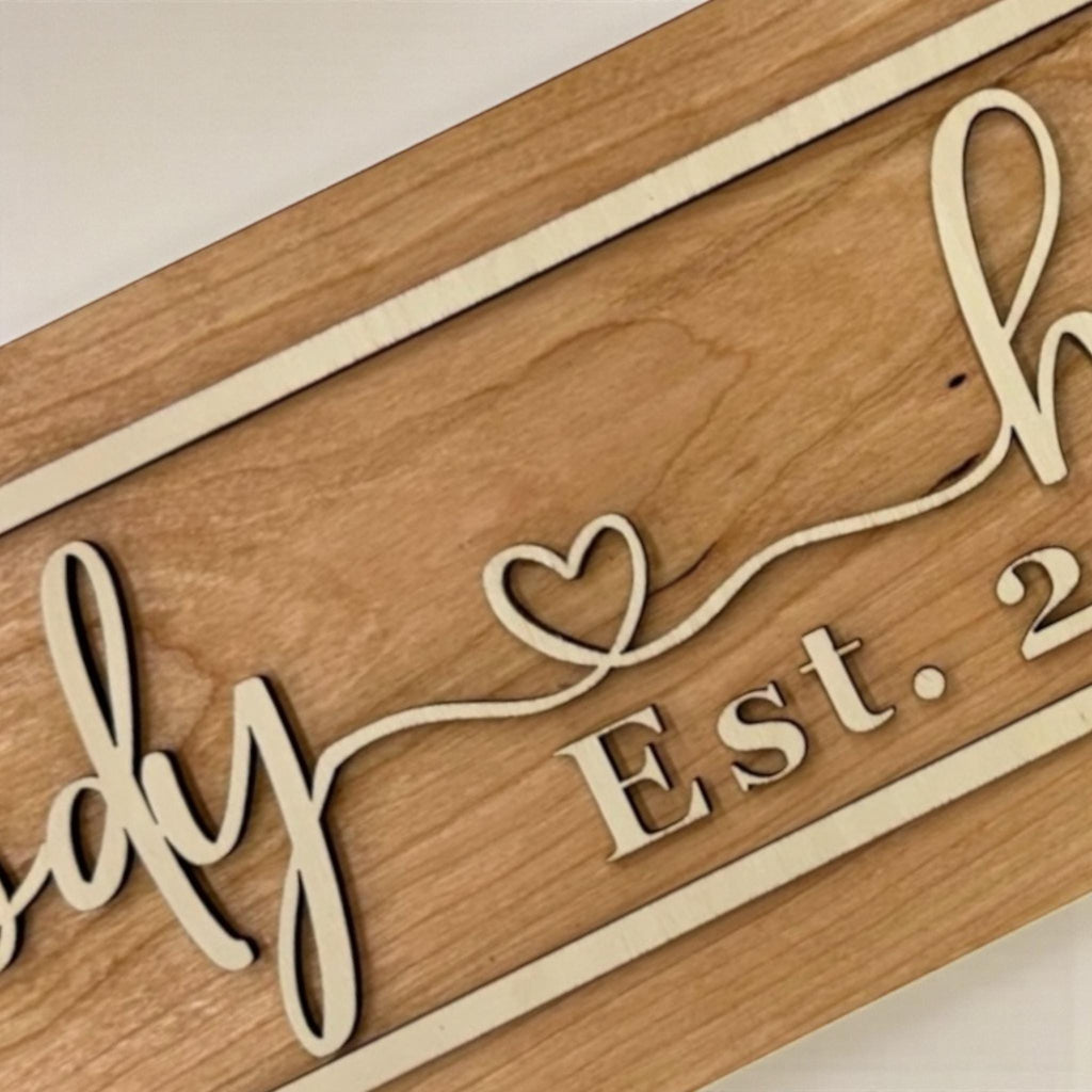 Custom Personalized Love Couples Name Sign