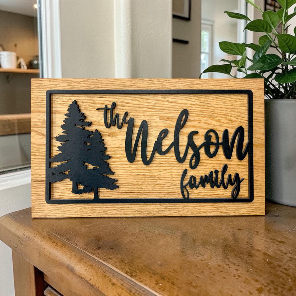 Custom Up North Themed Family Name Sign
