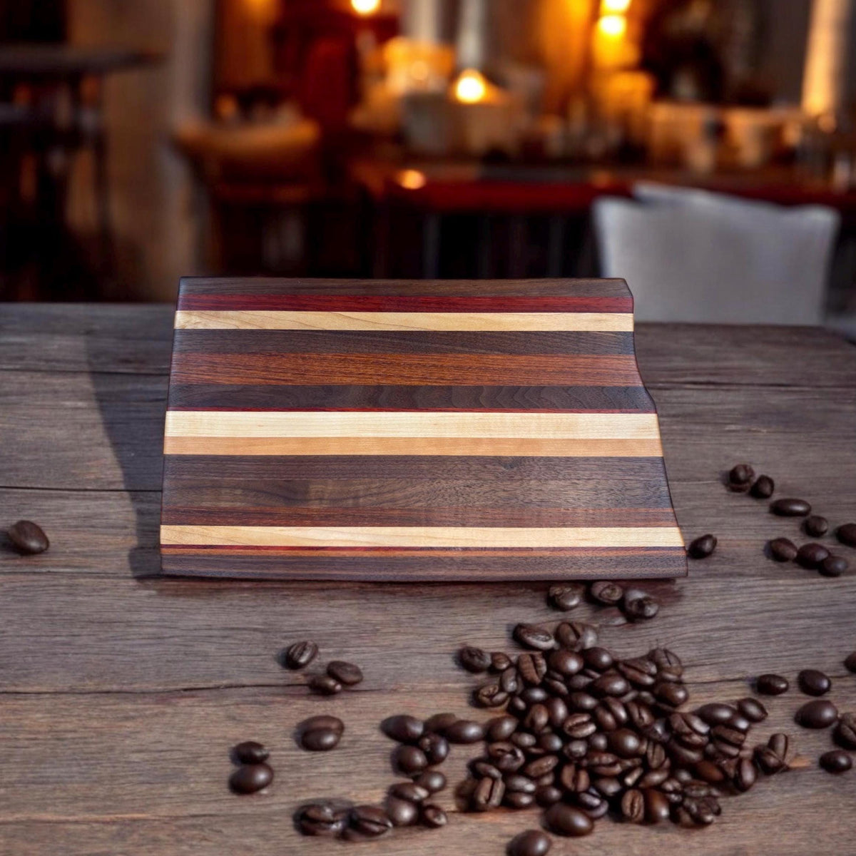 Custom USA State Outline Solid Hardwood Cutting Board