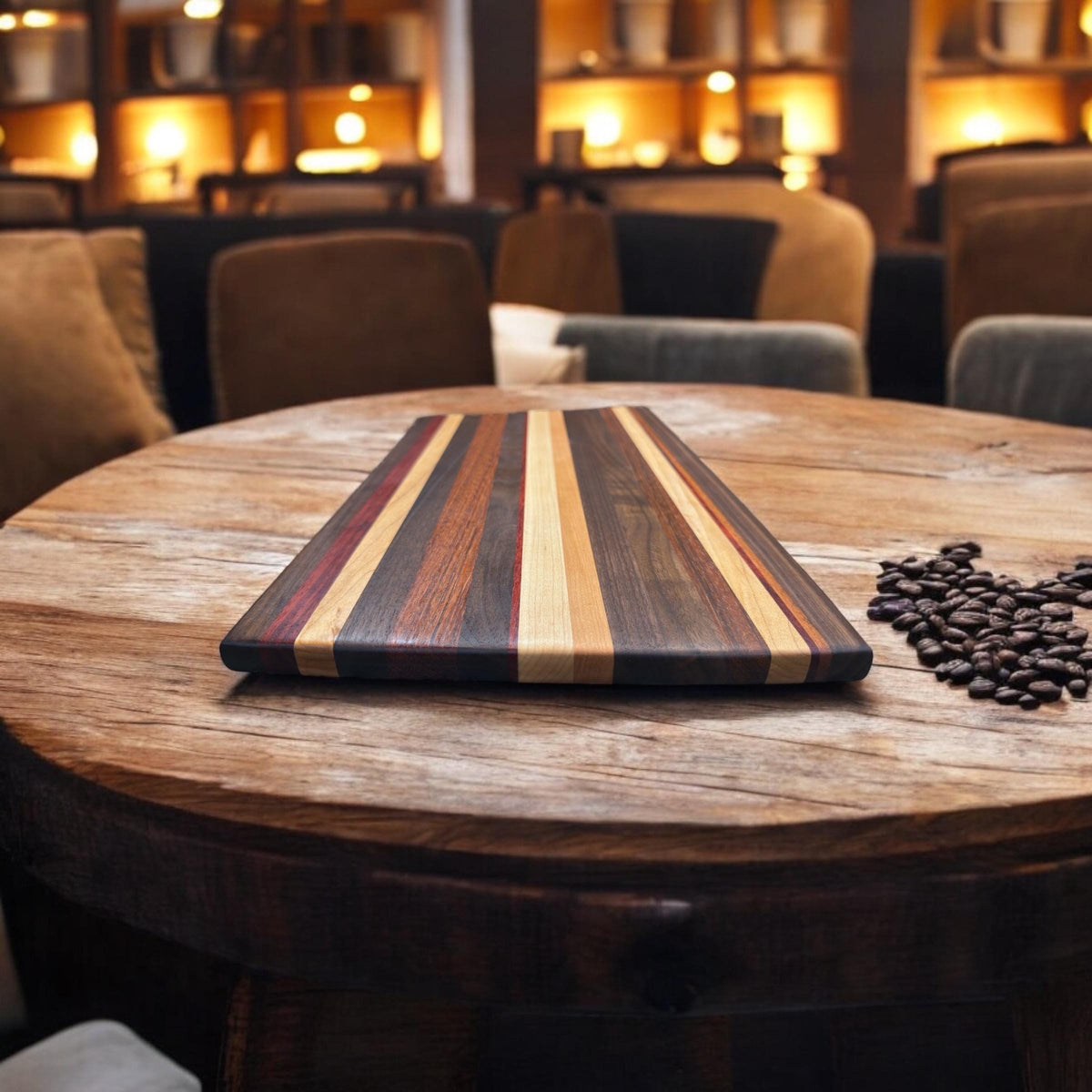 Custom USA State Outline Solid Hardwood Cutting Board