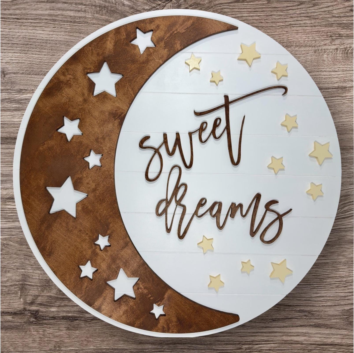 Moon and Stars Theme Nursery Wall Display
