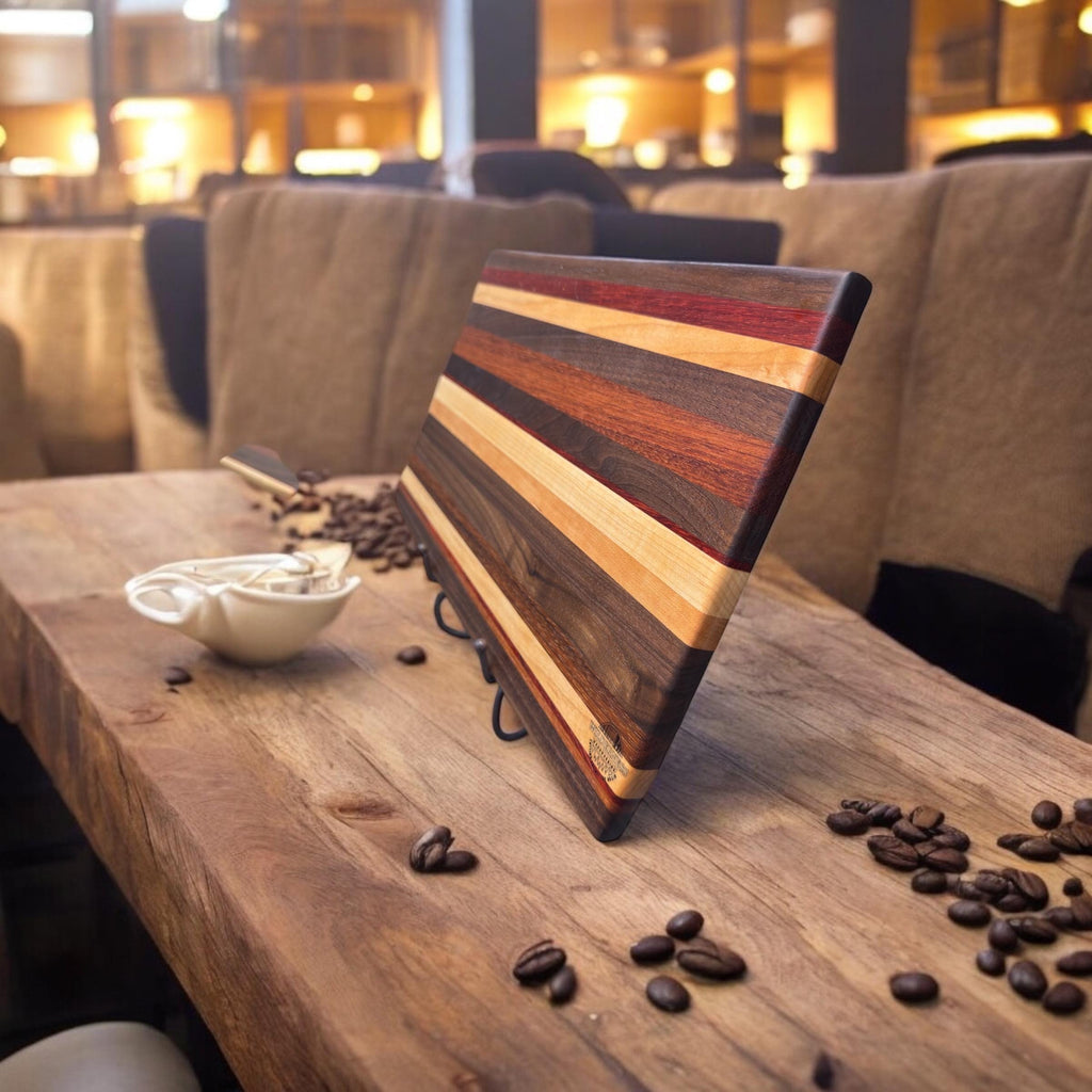 Custom USA State Outline Solid Hardwood Cutting Board