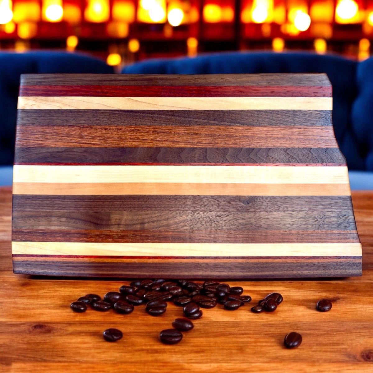Custom USA State Outline Solid Hardwood Cutting Board