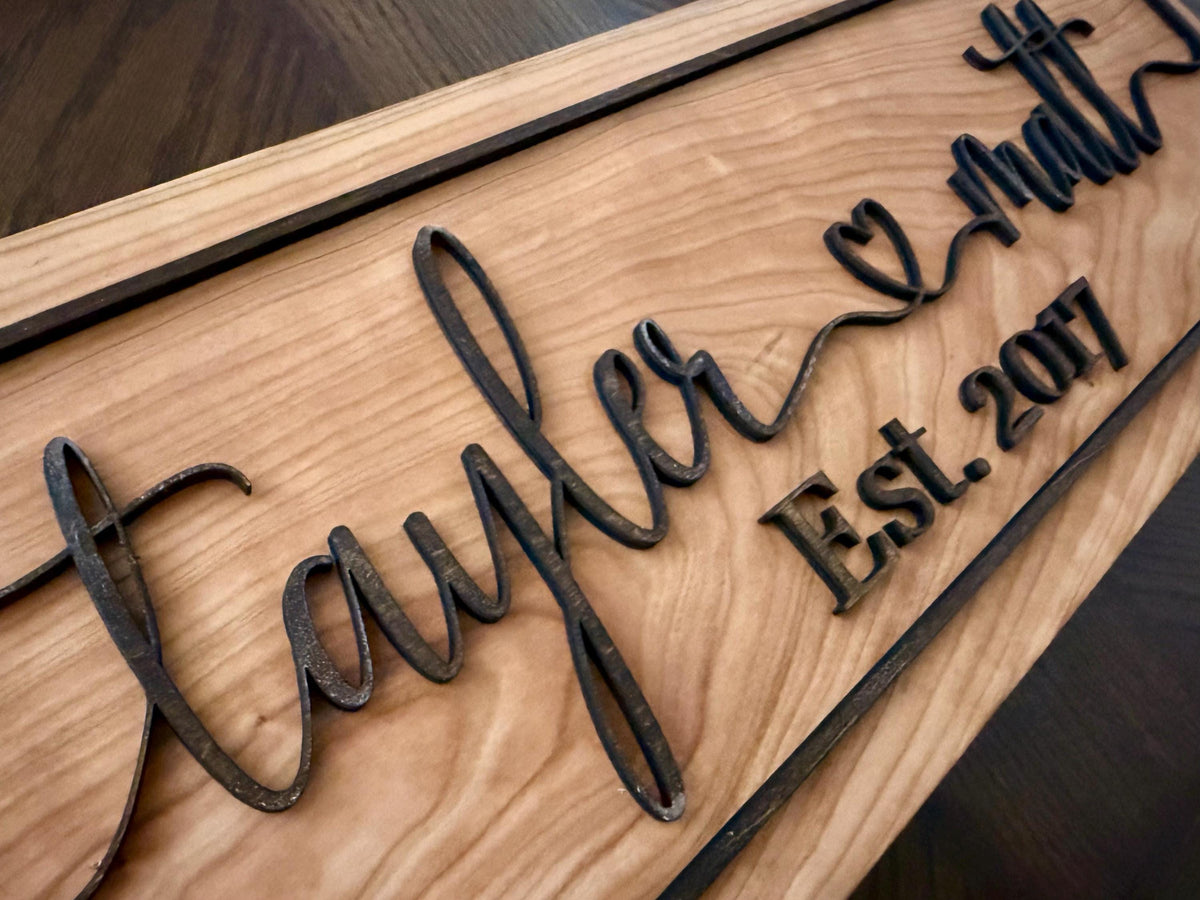 Custom Personalized Love Couples Name Sign