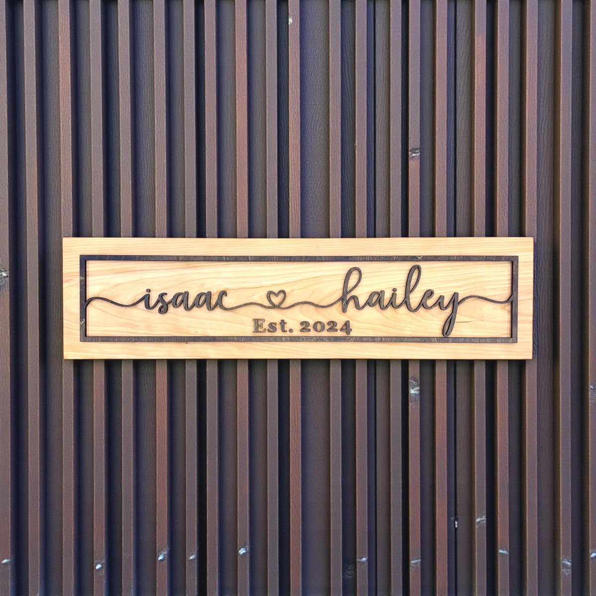 Custom 3D Couples Name Sign