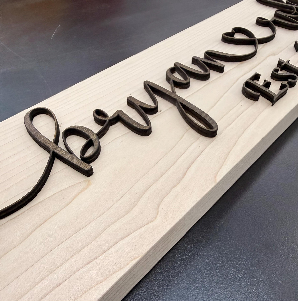 Custom Personalized Heart Couples Name Sign