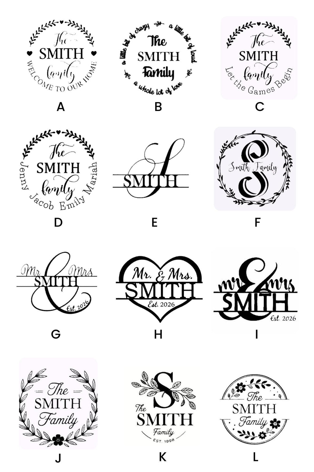 Personalized Cribbage Board/Custom Family Name Designs