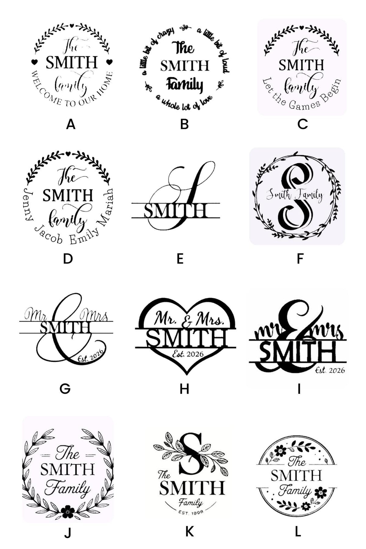 Personalized Cribbage Board/Custom Family Name Designs