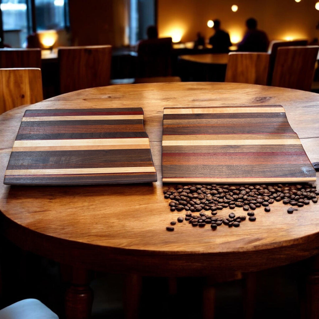 Custom USA State Outline Solid Hardwood Cutting Board