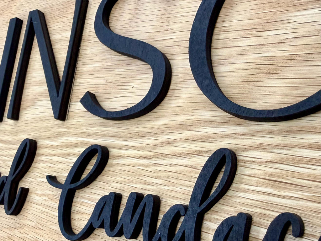 Custom Family Name Sign / Multi-Layered 3D Sign