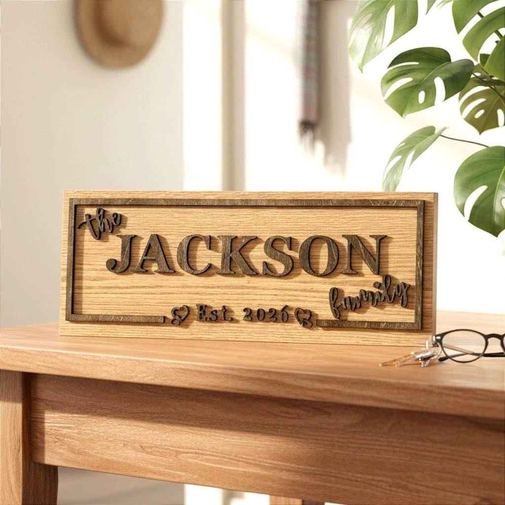 Custom Personalized Family Name Sign