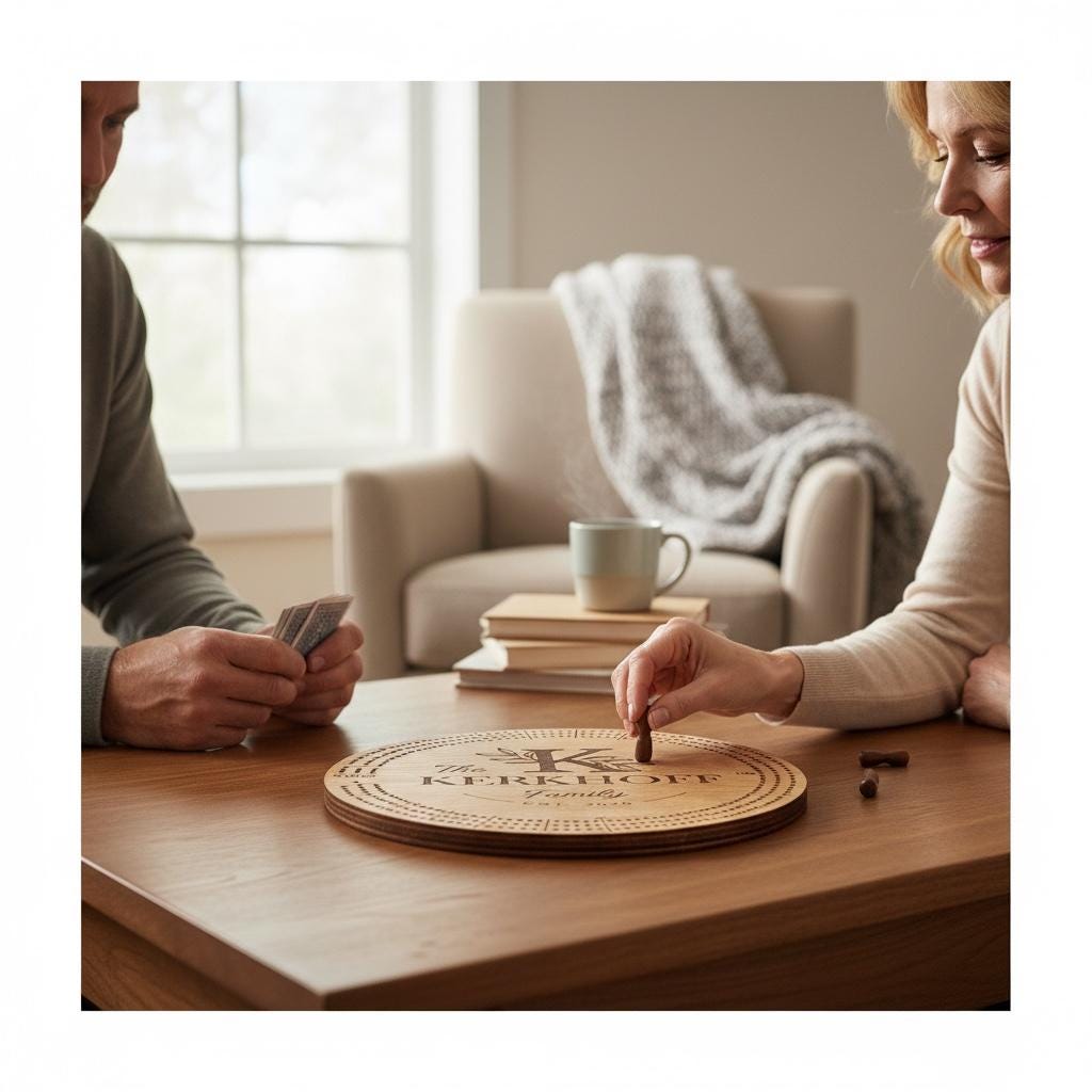 Personalized Cribbage Board/Custom Family Name Designs