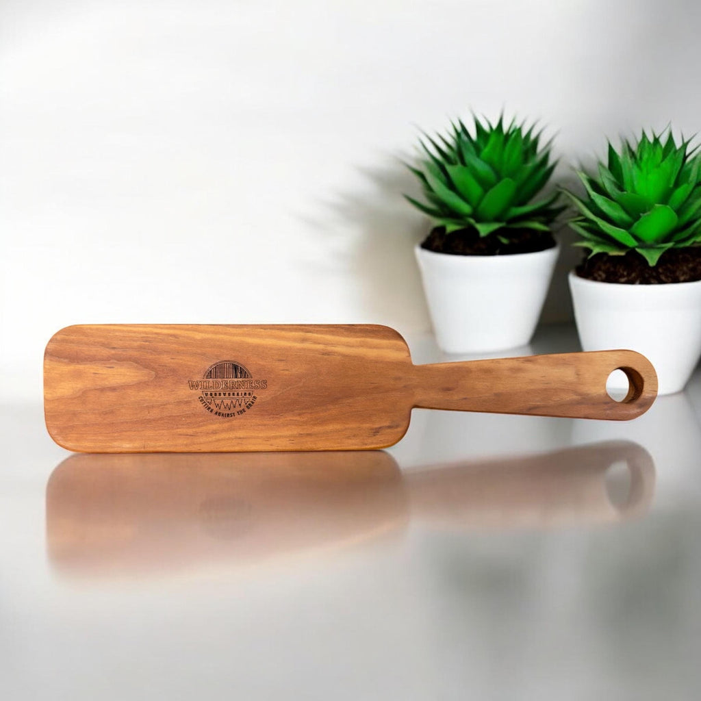 Handcrafted Cherry Wood Serving Tray/Charcuterie Board with Handle