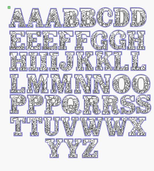 Custom Layered Wildflower Letters