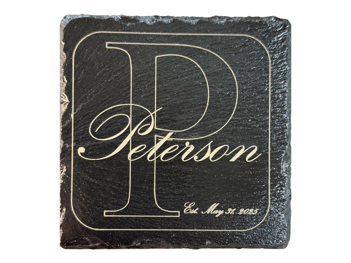 Personalized Slate Coasters, Set of 4