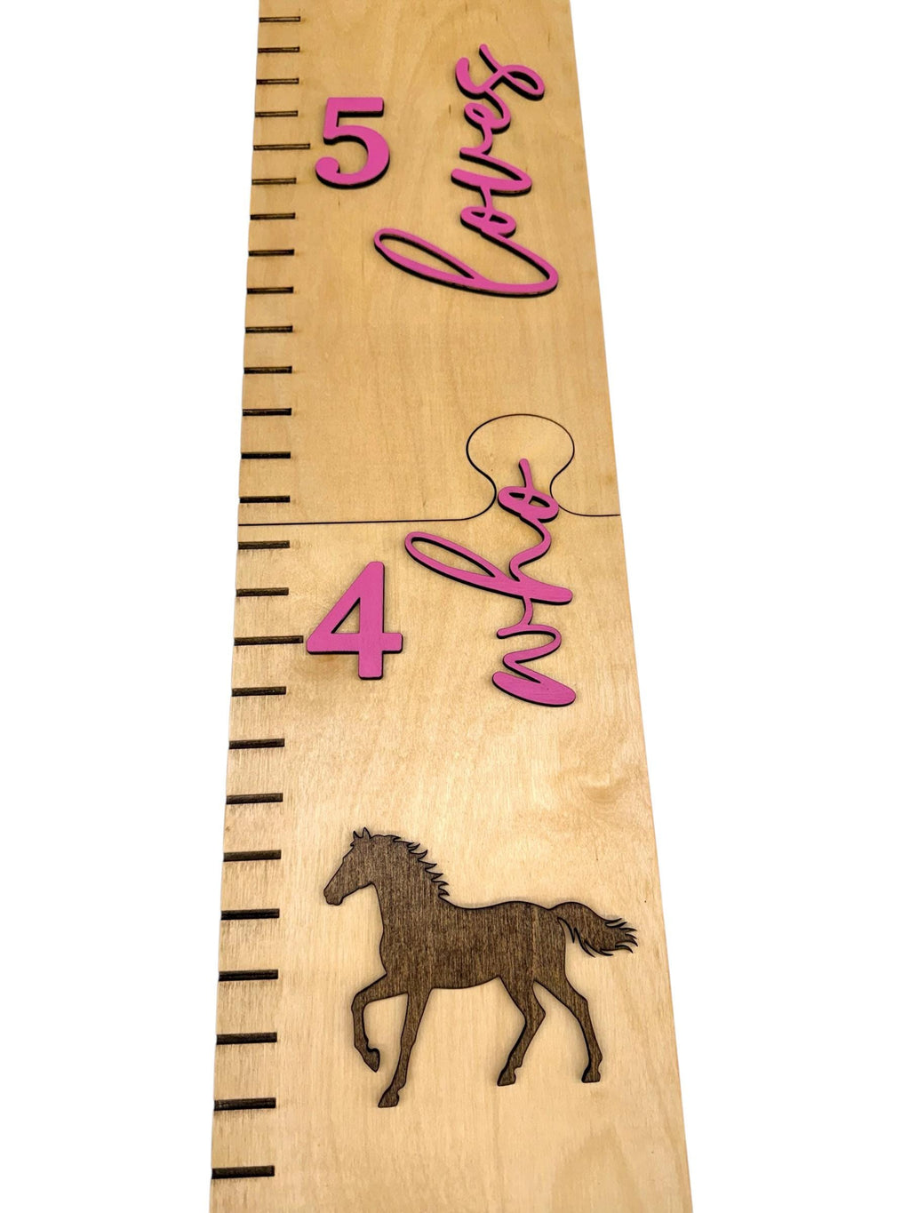 Girl 'Horse-Lover' Nursery Growth Chart