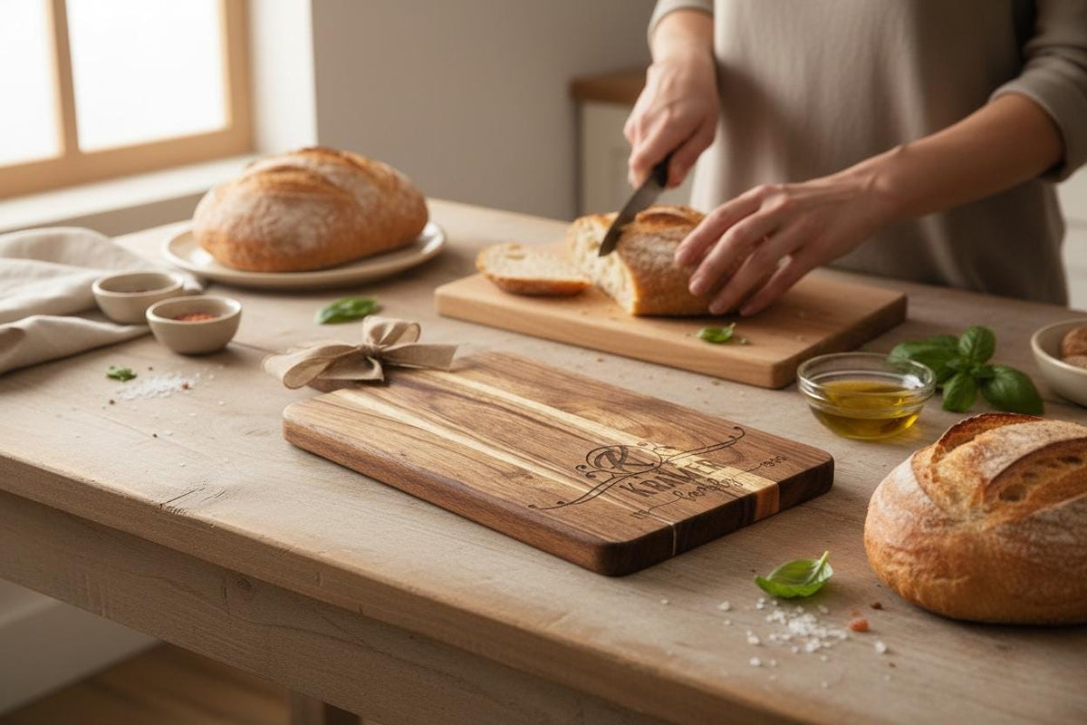 Personalized Charcuterie Board, Custom Engraved Family Name