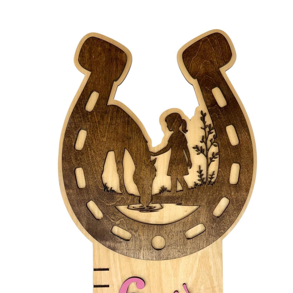 Girl 'Horse-Lover' Nursery Growth Chart