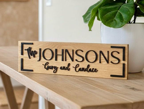 Custom Family Name Sign / Multi-Layered 3D Sign